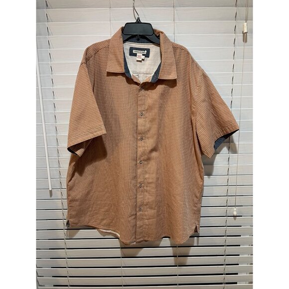 Carbon 2 Cobalt Short‎ Sleeve Button Up Shirt - Size XL - Picture 1 of 3